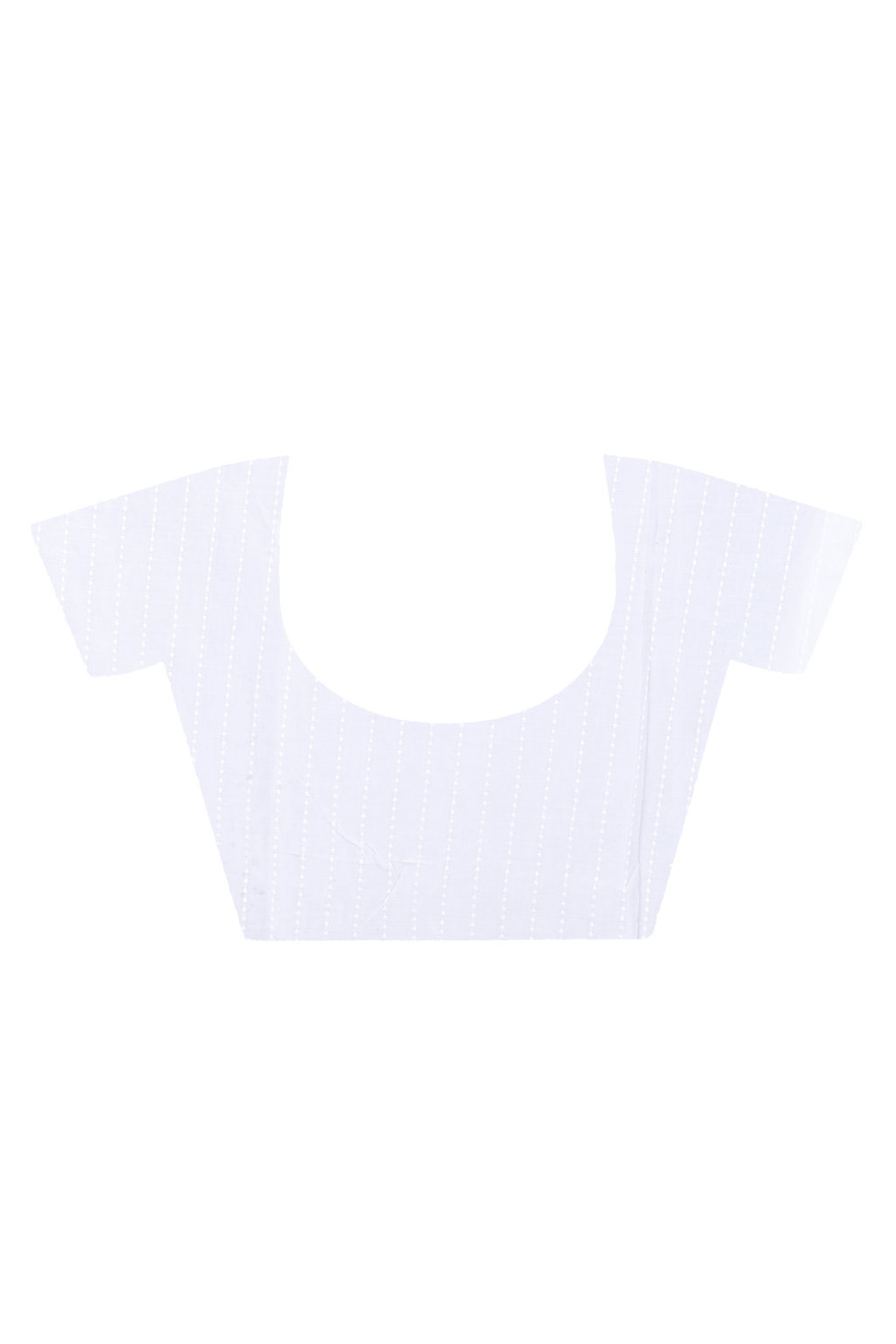 Yellow White Pure Cotton LalPori Hand Loom Saree (1253)